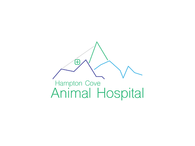 Hampton Cove Animal Hospital - #ThirtyLogos 19 19 challenge hampton cove animal hospital illustration logo thirtylogos