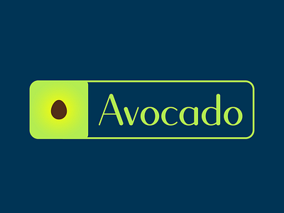 Avocado - #ThirtyLogos 24 24 app avocado challenge design icon logo thirtylogos typography vector