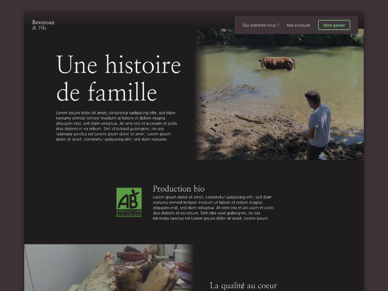 Who We Are ? - Boveroux Breeding, butchery and delicatessen website delicatessen butchery breeding boveroux who we are