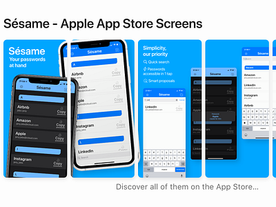 Sésame - Apple App Store Screens