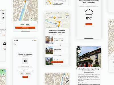 Loopsturn - City guide - iOS app design app city design guide interface ios loopsturn map places ui