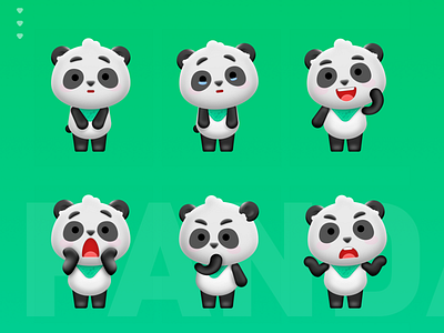 PANDA KAJIANG EMOTICON DESIGN emoticon ip panda