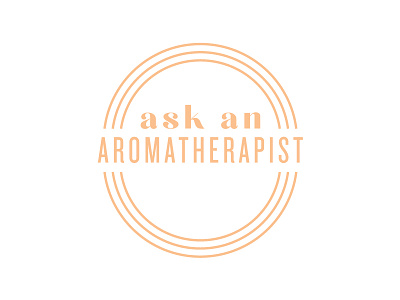 Ask An Aromatherapist Logo branding design essential oils illustration illustrator logo typography vector