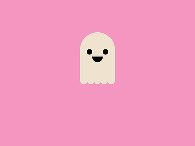 Ghosty candy corn cute design ghost gif gif animation halloween halloween party illustration illustrator pink spooky