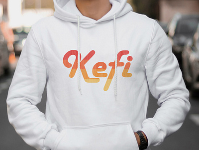 Logo Kefi design hoodie branding clothing logo