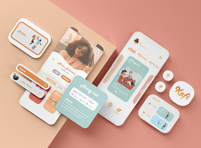 Kefi App app design branding connection product design social ui uxui
