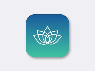 App icon 005 app app icon daily ui daily ui 005 dailyui dailyui005 icon lotus meditation meditation app ui