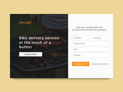 Landing page