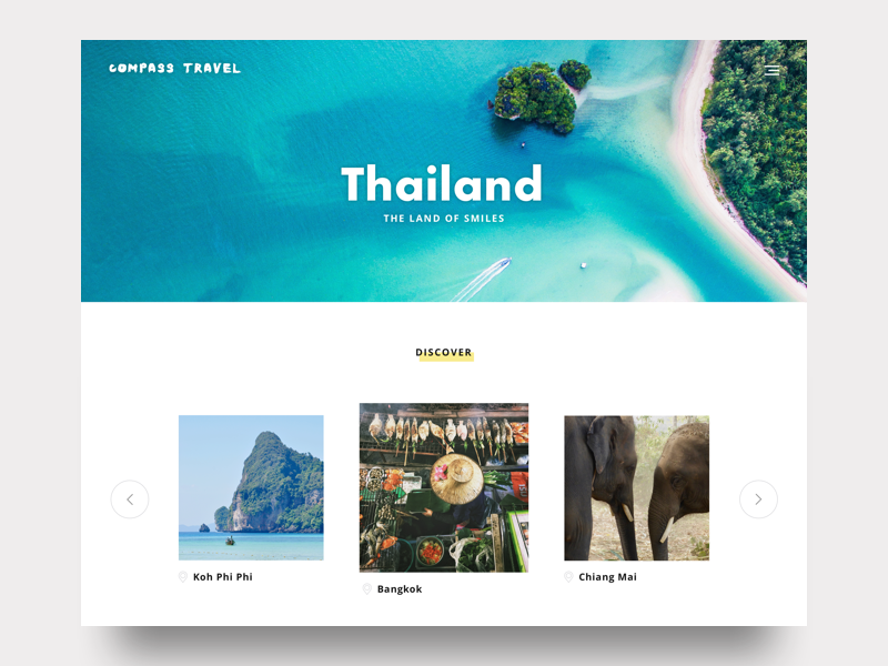 Discover Thailand white space minimal vacation travel thailand discover