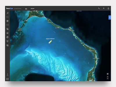 Marine Navigation dark app marine product design product design tool ui ux