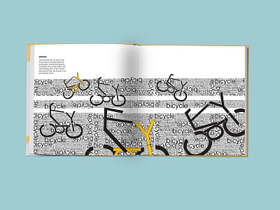 Cyclists of New York City book design free throw typography