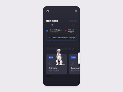 Aviaseller — mobile app aftereffects air animation ar baggage design interface mobile app tickets ui ux web