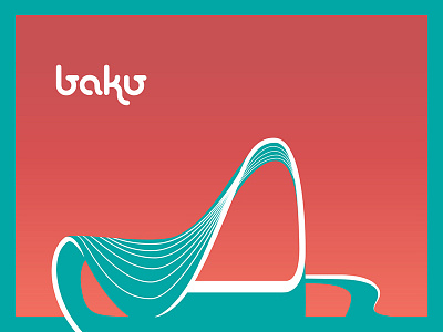 Heydar Aliyev Center architecture baku graphic illustration minimal