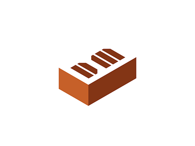 Another brick in the wall brick bricks build builder isometric isometry logo