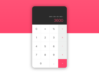 Daily UI #004 - Calculator