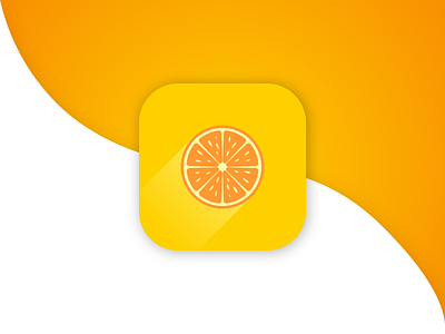 Daily UI #005 - App Icon appicon apple clean dailyui design flat fruit icon ios logo minimal orange ui webdesign