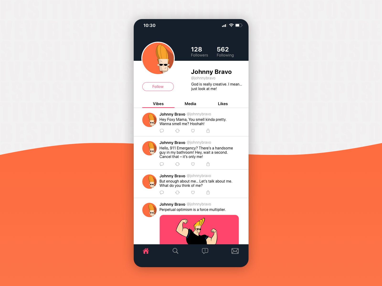 Daily UI #006 - User Profile by Nicola Bottari on Dribbble