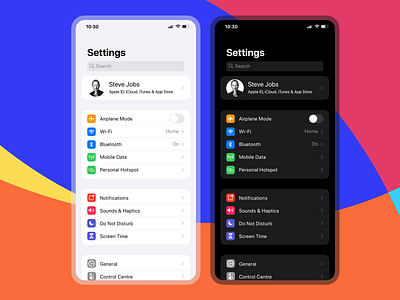 Daily UI #007 - Settings apple clean dailyui design flat minimal settings ui