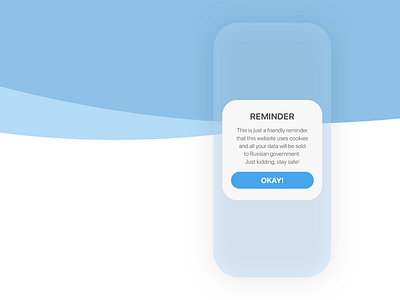 Daily UI #016 - Pop-Up / Overlay apple clean dailyui design flat minimal notification overlay popup reminder ui userinterface webdesign