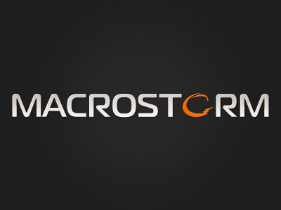 Macrostorm Logo branding logo logo design