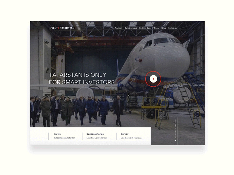 Invest Tatarstan Concept animation interaction principleapp sketch ux ui