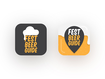 Festival mobile application icon application beer festival flat mobile icon