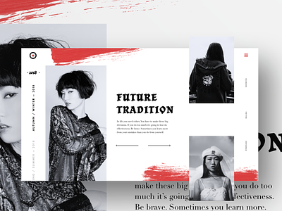 Future Tradition II adobe adobexd color colour duotone grid landing page photoshop tile typography webpage website xd