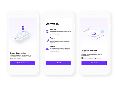Vittles | Food App Interface app application food icons interaction interface map mobile navigation onboarding restaurant ugem