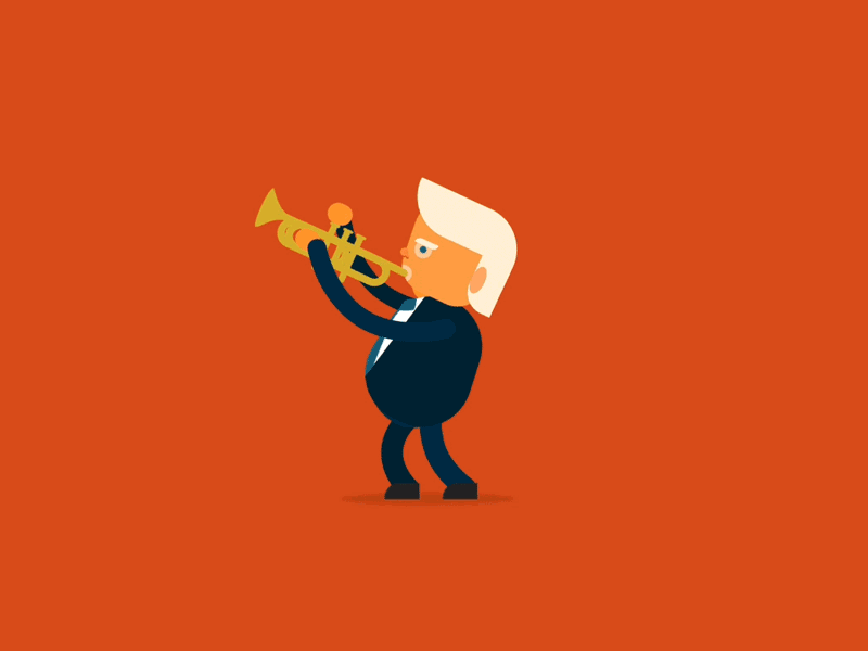 Donnie Trumpet aftereffects flatdesign illustrator motiongraphics