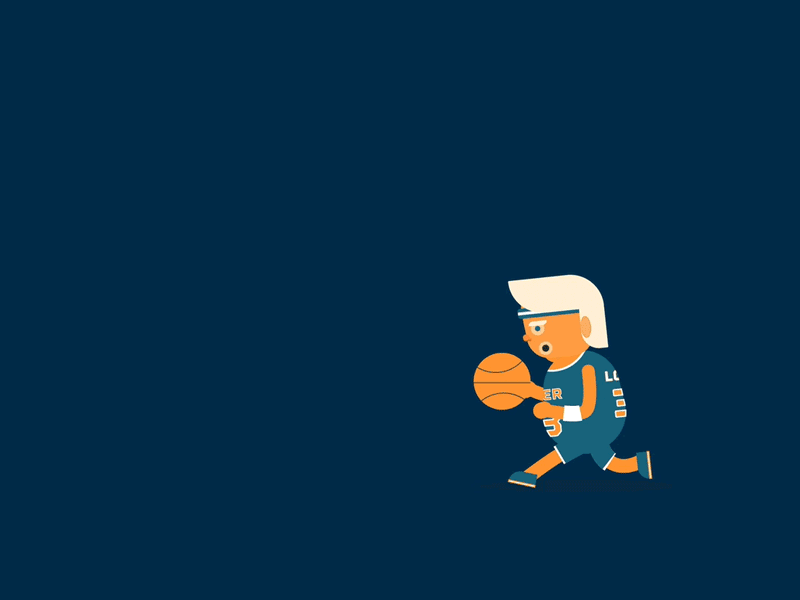 Donnie Dunk after effects flat design gif motion graphics