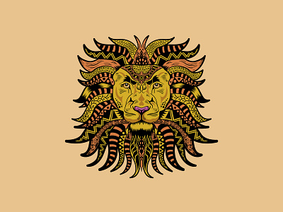 Lion Head Mandala