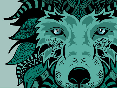 Wolf Illustration animals design graphic design illustration illustrator vector wolf