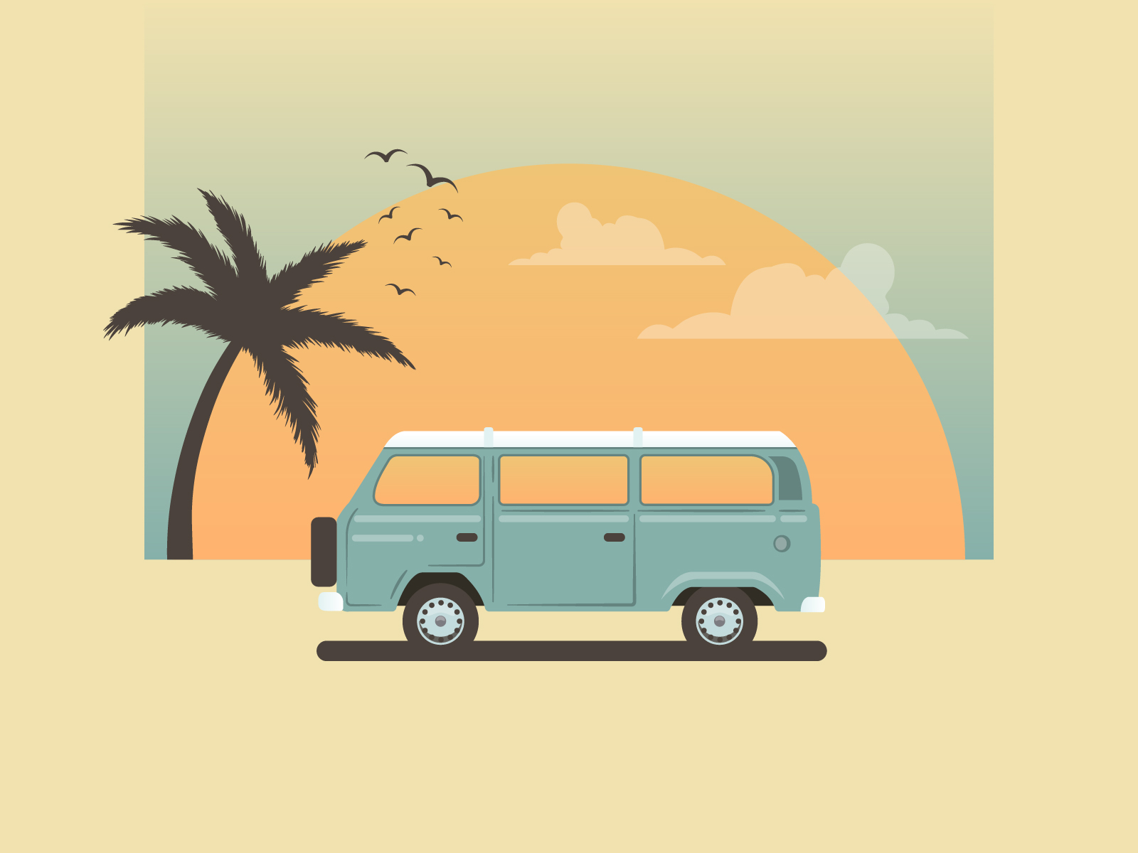 Camper Van by Ben Davis on Dribbble