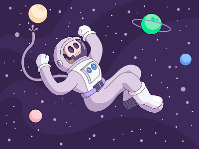Lost in Space 404 cartoon design fun illustration illustrator space vector
