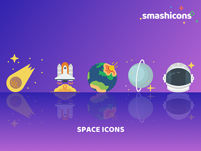 Smashicons - Space Icon Set icons relaunch sets