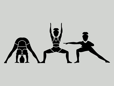 Dailyicon day 13 Create 3 Yoga Glyph icons