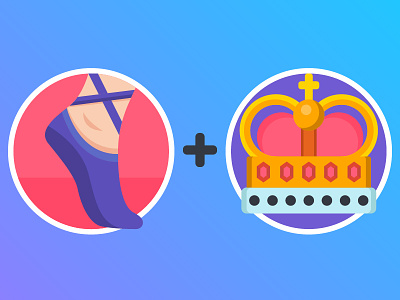Lets Play Charades - Dailyicon day 14 charades crown dance flat games icon icons iconsets shoes