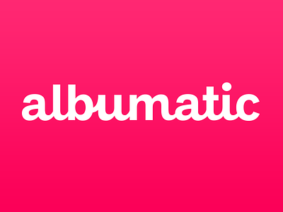 Albumatic Logotype app logotype photo typography