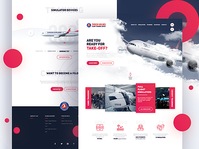 Turkish Airlines FTC / Web Design : Remastered airlines airway design flight plane training ui ui design web web design website