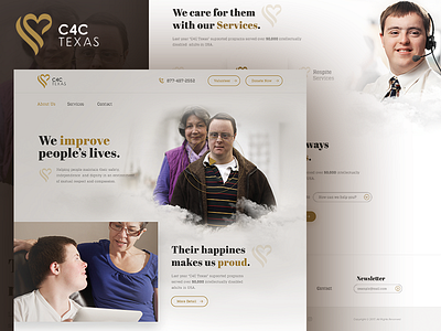 C4C Texas / Home Page Design