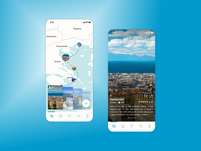 R+R : Explorer app design explore mobile phone product travel ui ux