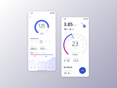 R+R : Physical Activity Tracker app mobile product ui ux