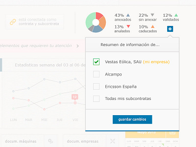 Settings interaction