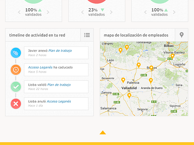 Timeline & Map location map network steps timeline