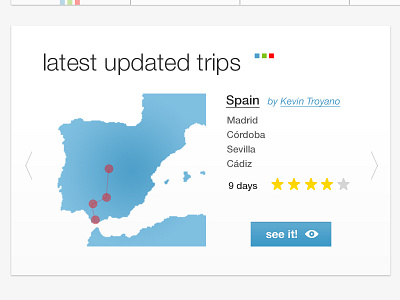 Latest updated trips map ranking web design