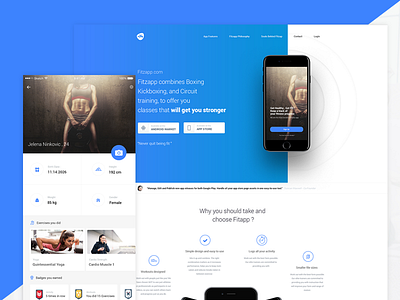 Fitzapp.com Web & App - Never quit being fit ! app fitness health interface ios mobile profile social sport training ui ux