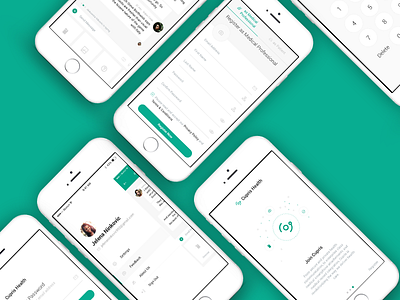 Cupris Health IOS Application app chat doctor interface ios medical menu message signup tutorial ui ux