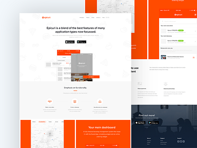 Epicuri Dinner App Web Design