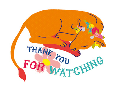 Thank You For Watching illustration