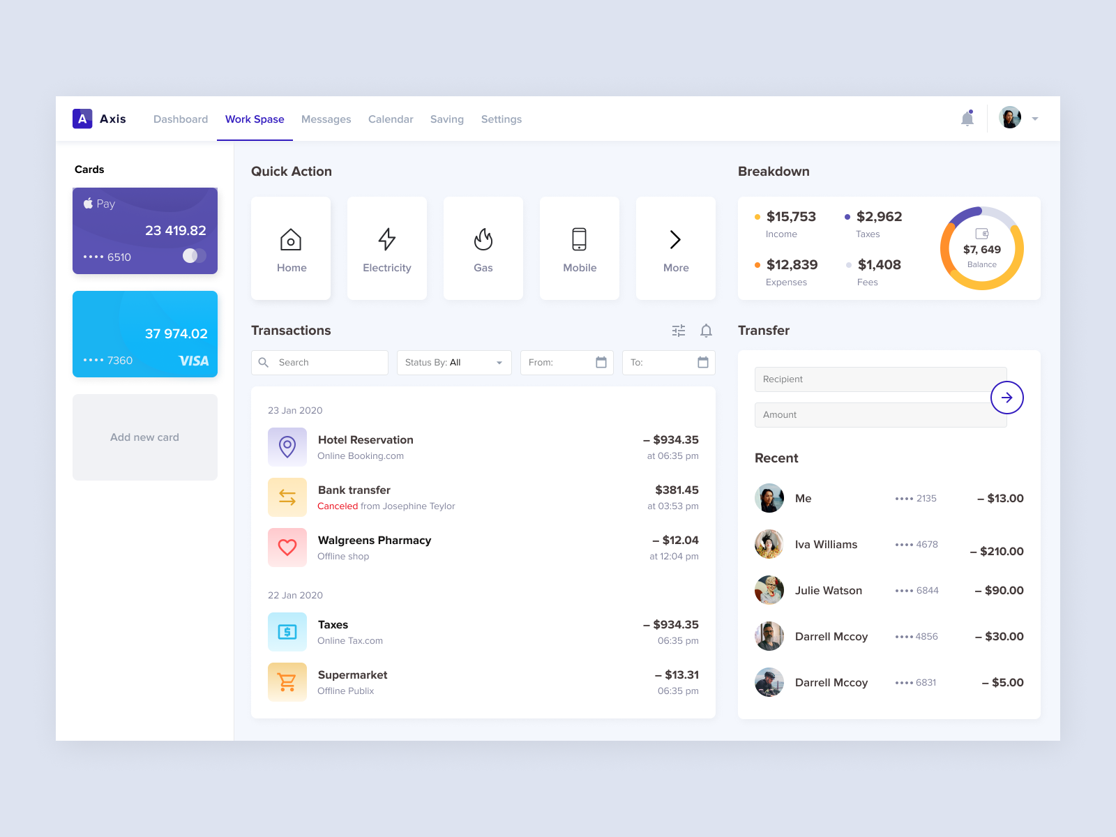 Axis Bank By Dima Nikols On Dribbble